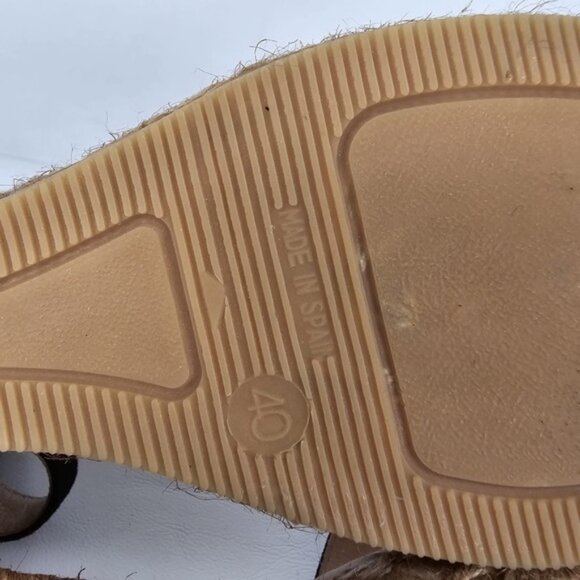 NWOB Eric Michael Spain Made 🇪🇸 LEATHER UPPER/LINING Milan Wedge Sandals 40 - Picture 15 of 15